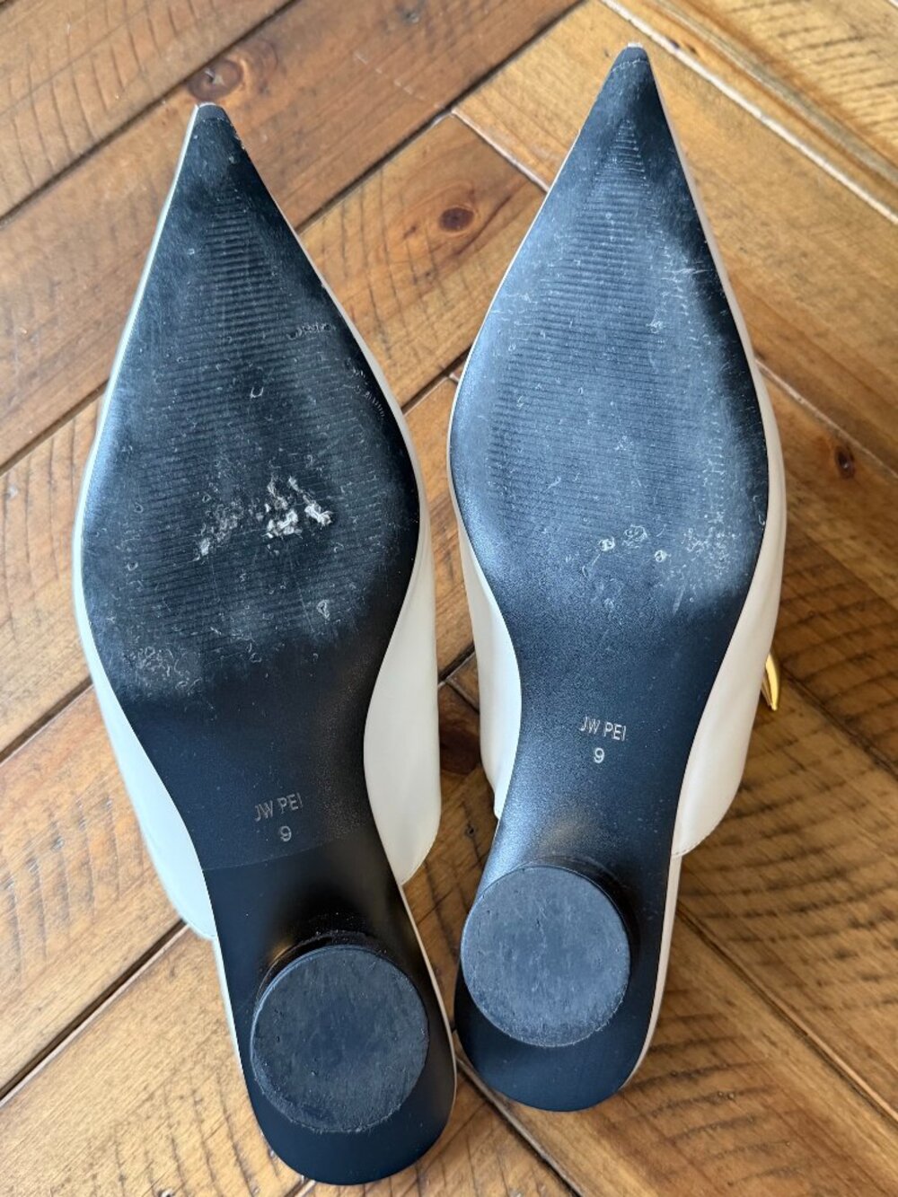 JW PEI HELENA PIERCED MULES IN WHITE SIZE 9 - Picture 10 of 11